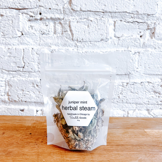 juniper mint herbal steam